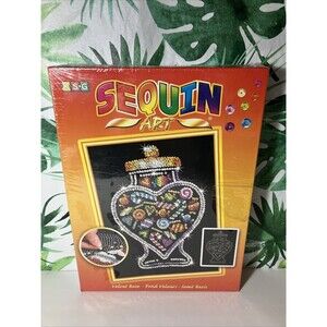 Rare Sequin Art Velvet Base Candy Jar KSG New & Sealed Britain